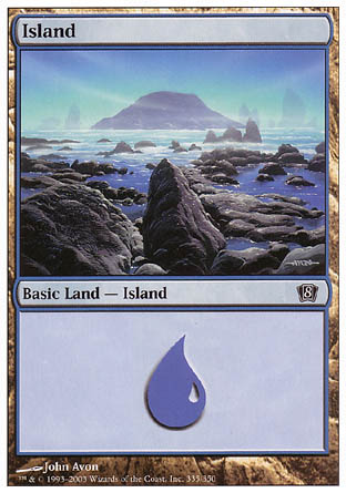 Island (335) (8th Edition) Near Mint Foil