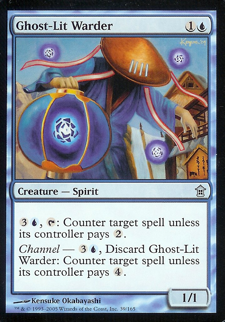 Ghost-Lit Warder (Saviors of Kamigawa) Near Mint