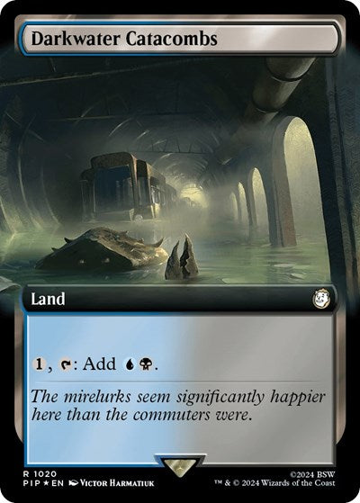 Darkwater Catacombs (Extended Art) (Surge Foil) (Universes Beyond: Fallout) Near Mint