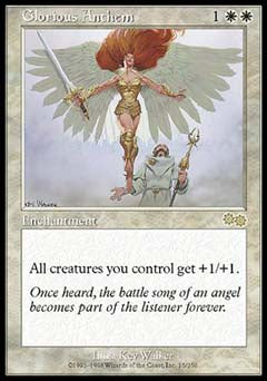 Glorious Anthem (Urza's Saga) Light Play