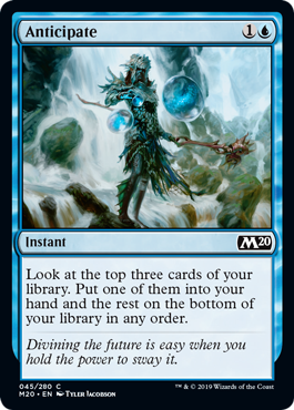 Anticipate (Magic 2020 Core Set) Near Mint
