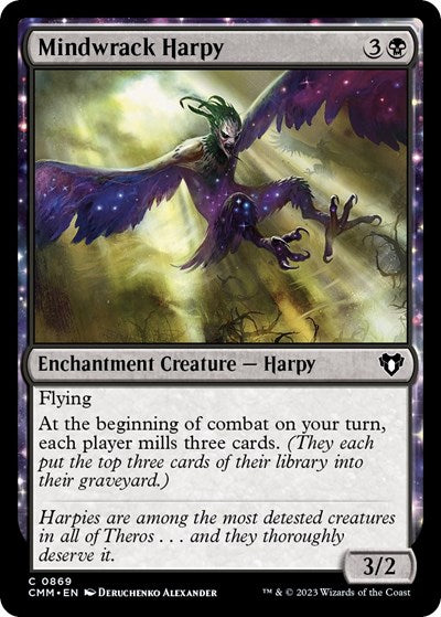 Mindwrack Harpy (Commander Masters) Near Mint