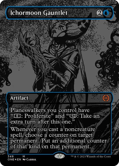 Ichormoon Gauntlet (Oil Slick Raised Foil) (Phyrexia: All Will Be One) Near Mint