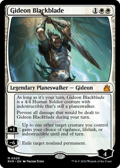 Gideon Blackblade (Ravnica Remastered) Near Mint