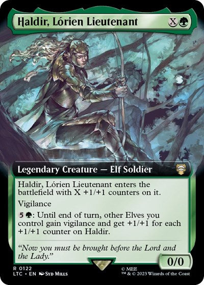 Haldir, Lorien Lieutenant (Extended Art) (Commander: The Lord of the Rings: Tales of Middle-earth) Near Mint
