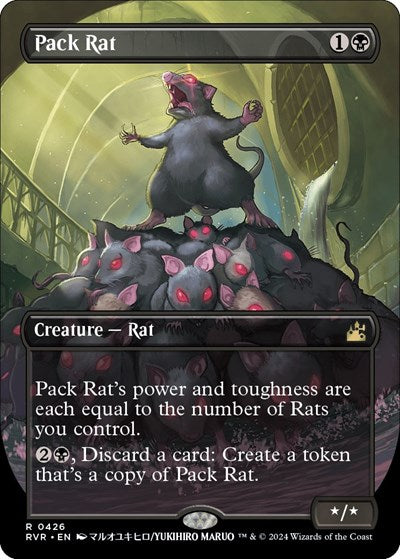 Pack Rat (Anime Borderless) (Ravnica Remastered) Near Mint