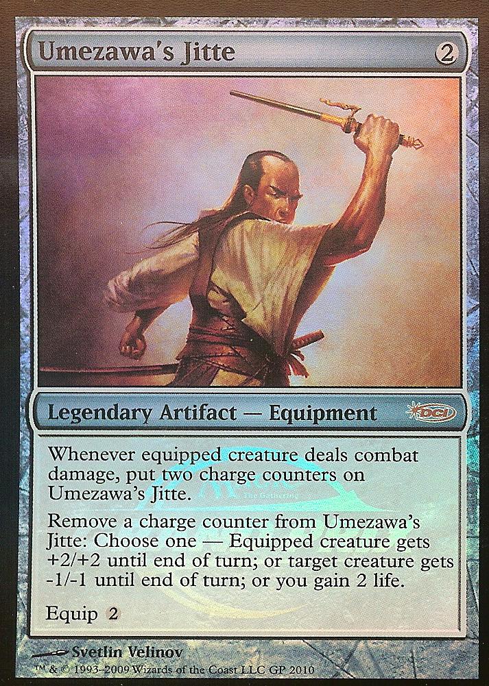 Umezawa's Jitte (2010 Grand Prix Promo) (Promotional Cards) Near Mint Foil