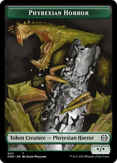 Phyrexian Horror Token (007) (Phyrexia: All Will Be One) Near Mint