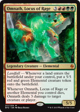 Omnath, Locus of Rage (Battle for Zendikar) Near Mint Foil
