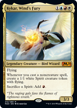 Kykar, Wind's Fury (Magic 2020 Core Set) Near Mint Foil