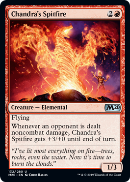 Chandra's Spitfire (Magic 2020 Core Set) Near Mint Foil