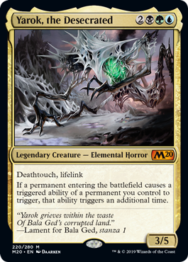 Yarok, the Desecrated (Magic 2020 Core Set) Near Mint