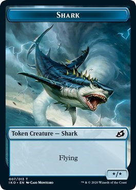 Shark / Human Soldier (003) Double-sided Token (Ikoria: Lair of Behemoths) Near Mint Foil