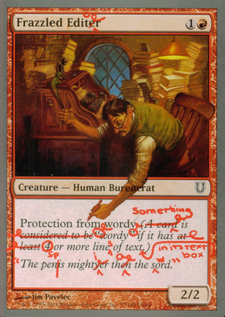 Frazzled Editor (Unhinged) Light Play
