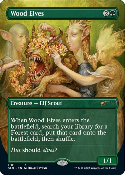 Wood Elves (Borderless) (Secret Lair) Near Mint