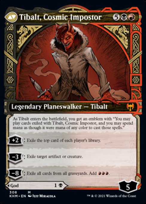 Valki, God of Lies / Tibalt, Cosmic Impostor (Showcase) (Kaldheim) Near Mint