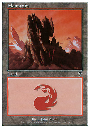 Mountain (340) (7th Edition) Near Mint Foil