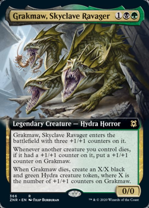Grakmaw, Skyclave Ravager (Extended Art) (Zendikar Rising) Near Mint Foil
