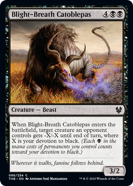 Blight-Breath Catoblepas (Theros Beyond Death) Near Mint Foil