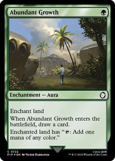 Abundant Growth (Surge Foil) (Universes Beyond: Fallout) Near Mint