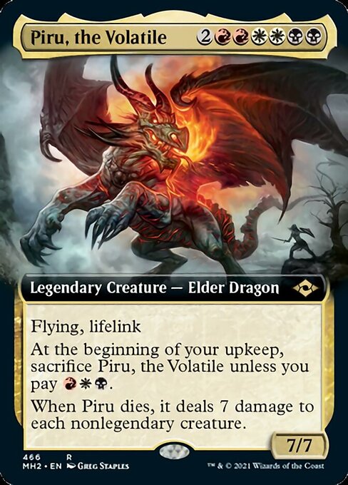 Piru, the Volatile (Extended Art) (Modern Horizons 2) Near Mint