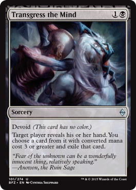 Transgress the Mind (Battle for Zendikar) Near Mint Foil