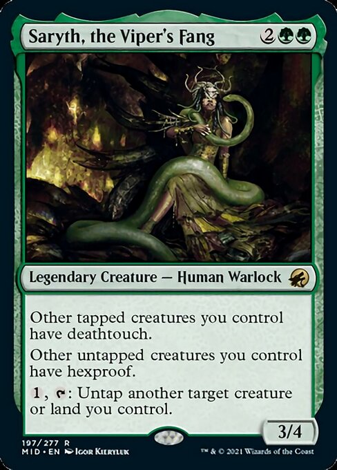 Saryth, the Viper's Fang (Innistrad: Midnight Hunt) Near Mint Foil
