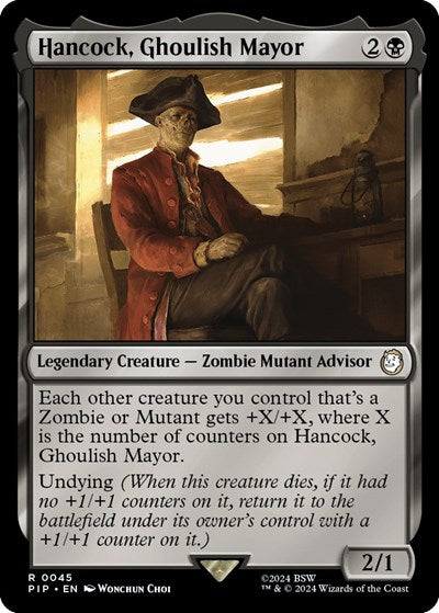 Hancock, Ghoulish Mayor (Universes Beyond: Fallout) Near Mint