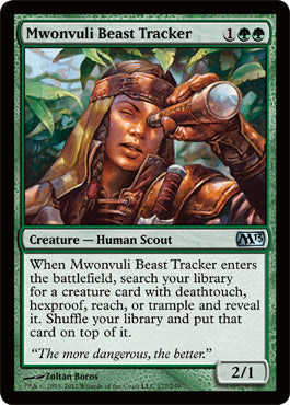 Mwonvuli Beast Tracker (Magic 2013 Core Set) Near Mint Foil