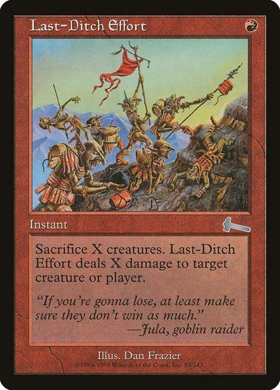 Last-Ditch Effort (Urza's Legacy) Near Mint