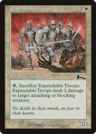 Expendable Troops (Urza's Legacy) Light Play Foil
