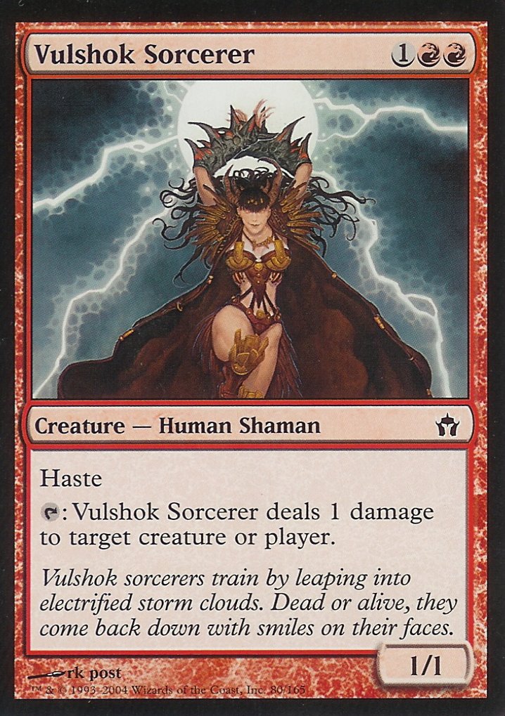 Vulshok Sorcerer (Fifth Dawn) Light Play