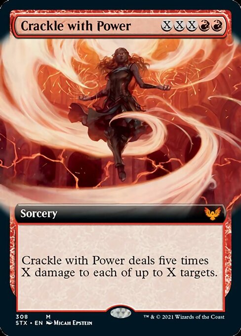 Crackle with Power (Extended Art) (Strixhaven) Near Mint