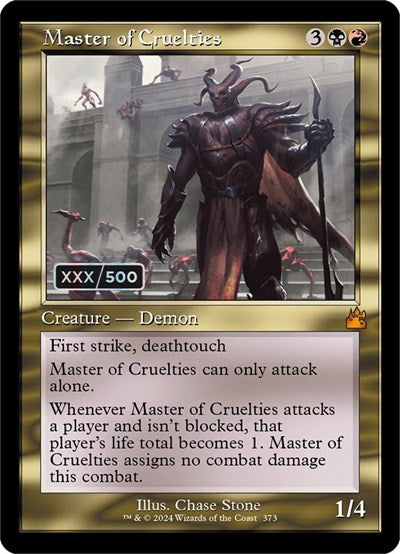 Master of Cruelties (Retro Frame) (Serial Numbered) (Ravnica Remastered) Near Mint