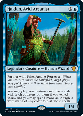 Haldan, Avid Arcanist (Commander 2020 Ikoria) Near Mint