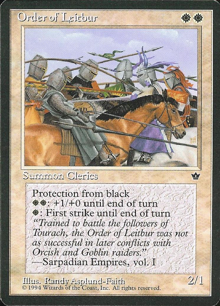 Order of Leitbur (3) (Fallen Empires) Light Play