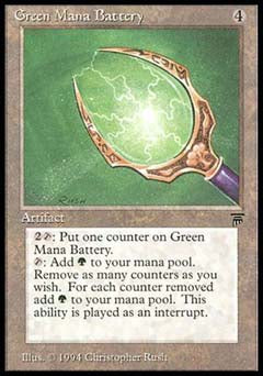 Green Mana Battery (Legends) Light Play