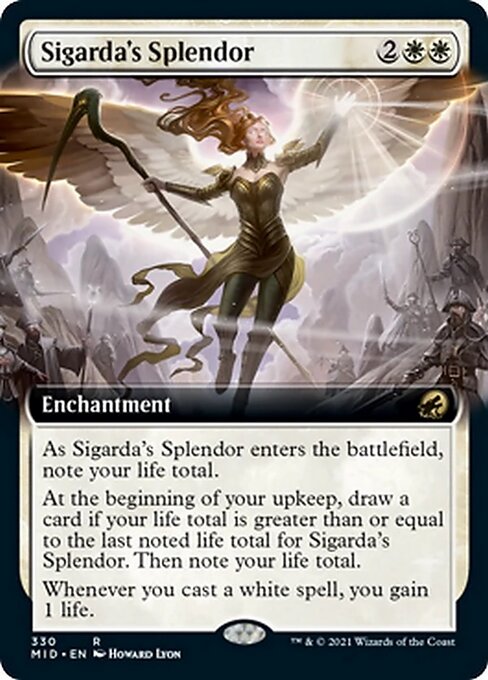 Sigarda's Splendor (Extended Art) (Innistrad: Midnight Hunt) Near Mint