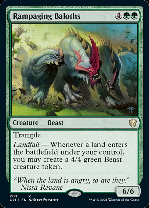Rampaging Baloths (Commander 2021 Strixhaven) Near Mint