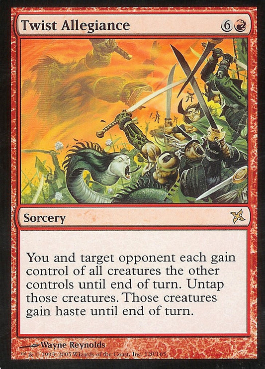 Twist Allegiance (Betrayers of Kamigawa) Near Mint Foil