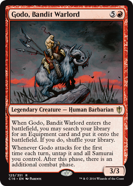 Godo, Bandit Warlord (Commander 2016 Edition) Near Mint