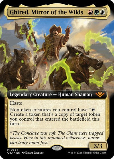 Ghired, Mirror of the Wilds (Extended Art) (Outlaws of Thunder Junction) Near Mint