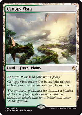 Canopy Vista (Battle for Zendikar) Near Mint Foil