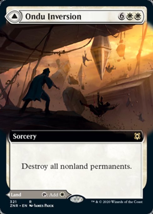 Ondu Inversion / Ondu Skyruins (Extended Art) (Zendikar Rising) Near Mint
