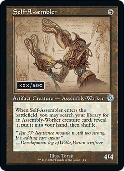 Self-Assembler (Schematic) (Serial Numbered) (The Brothers' War: Retro Frame Artifacts) Near Mint