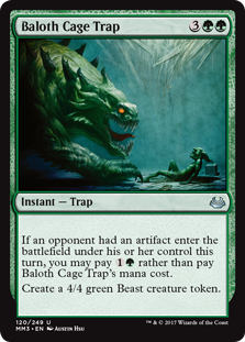 Baloth Cage Trap (Modern Masters 2017) Near Mint Foil