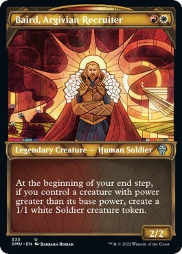 Baird, Argivian Recruiter (Textured Foil) (Dominaria United) Near Mint