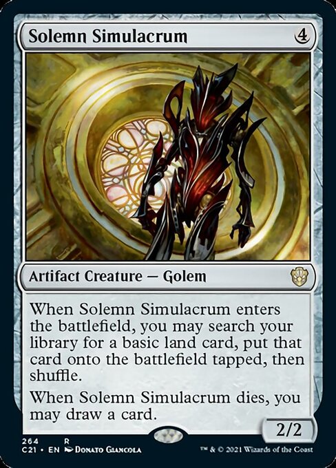 Solemn Simulacrum (Commander 2021 Strixhaven) Near Mint