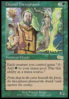 Citanul Hierophants (Urza's Saga) Light Play Korean