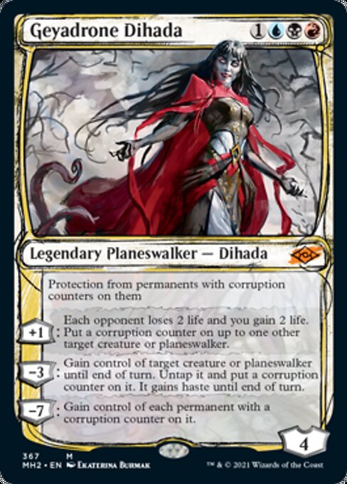 Geyadrone Dihada (Showcase) (Modern Horizons 2) Near Mint Foil